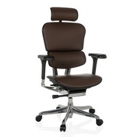 BüRostuhl Ergonomisch Drehstuhl Chefsessel Echtleder Ergohuman GEN2 Hjh Office