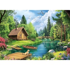 1000 Piece Puzzles for Adults, Spring and Summer Landscape Jigsaw Puzzle