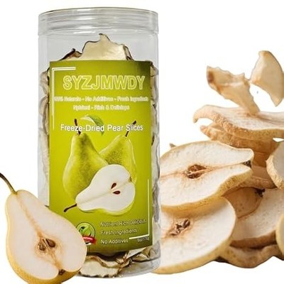 Premium Dried Pear Slices 6oz | No Sugar Added | Perfect for Baking & Cocktails