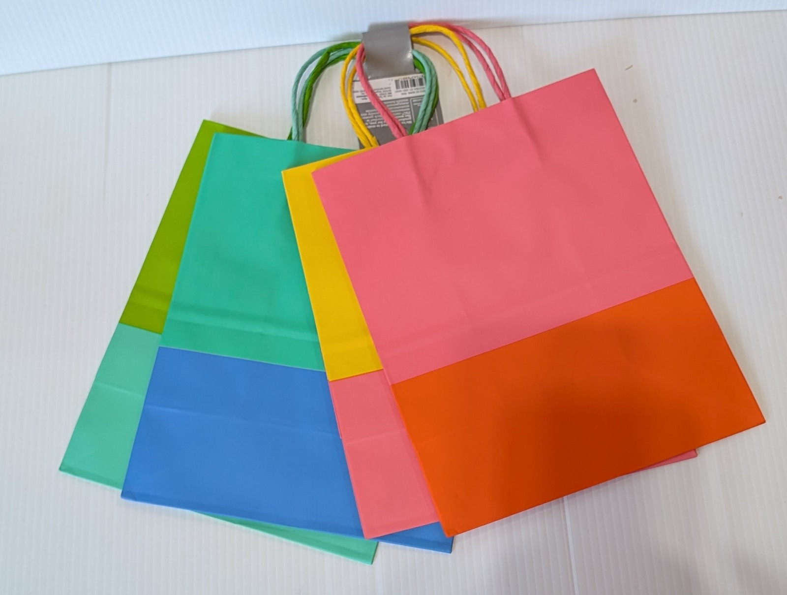 Spritz 4 Count Tote Paper Gift Goodie Bags  9.75" x 7.75" x 5"