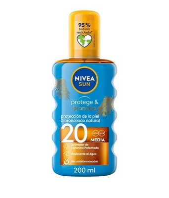 Nivea Sun Sun Protegebroncea Aceite Spf20 200 Ml