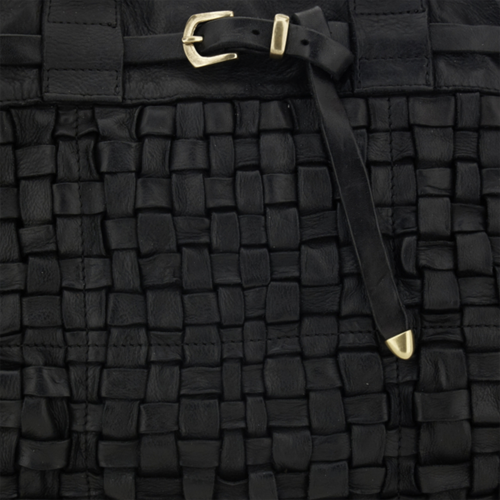 Campomaggi Penelope large black leather shopping bag C042630ND - Picture 5 of 5