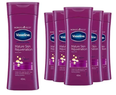 Vaseline Intensive Care Body Lotion, Mature Skin Rejuvenation, 6 Pack, 400ml