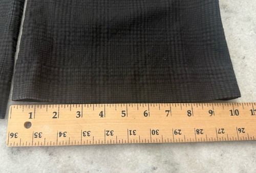 Theory ELKERS Black Gray Plaid Pants Sz 6 Professional Work Slacks Office Wool - Picture 5 of 9