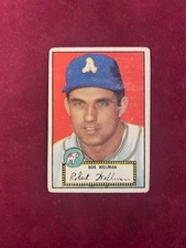 1952 Topps Bob Wellman ( PHILADELPHIA ATHLETICS ) BLACK BACK Rookie Card RC #41!. rookie card picture