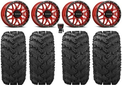 Raceline Krank 14'' Red Wheels 26'' Reptile Tires Can-Am Defender