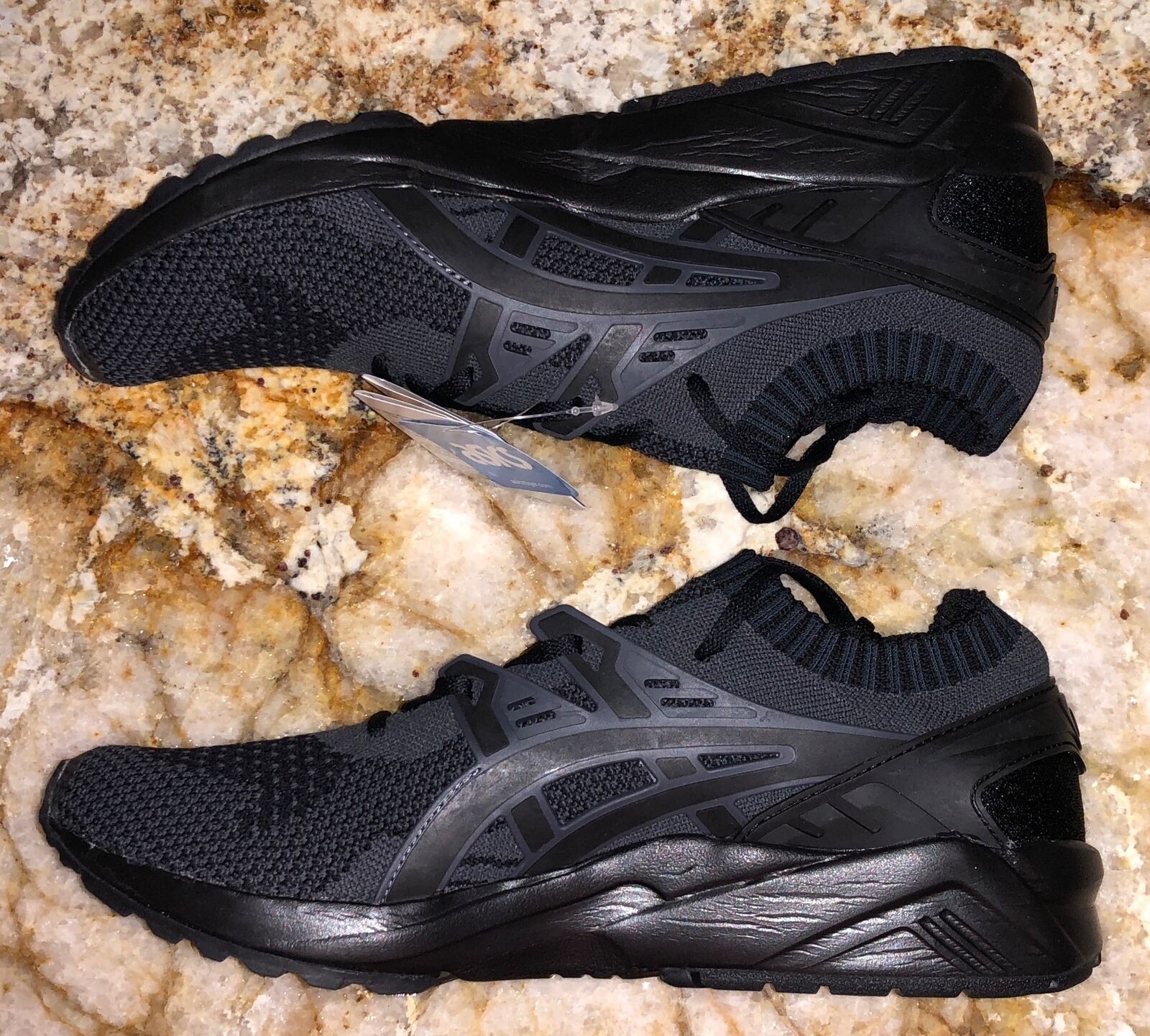 ASICS Gel Kehana Knit Dk Grey Black Trainer Shoes Sneakers Mens 8.5 9.5 10 10.5 thumbnail 3