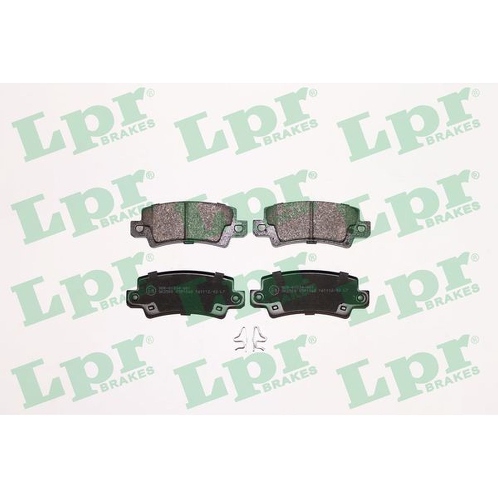 1x ORIGINAL® Lpr Bremsbelagsatz, Scheibenbremse Hinten für Toyota COROLLA