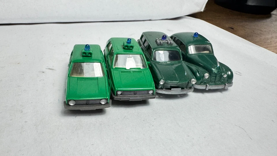 Wiking 1:87 scala H0 POLIZIA VW 1500 Variant Golf 1 2 BMW 501 - Immagine 3 di 4