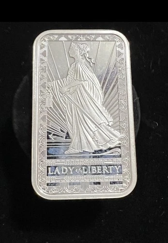 PAMP 1oz Silver Bar Lady Of Liberty Fortuna .999 Silver Bullion