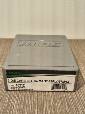 RCBS .357 Mag /38 Special 3-Die Carbide Reloading Die Set  #18212