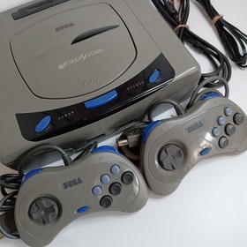 Sega Saturn Console HST-3200 Bundle 2 Controllers Tested Retro System Japan