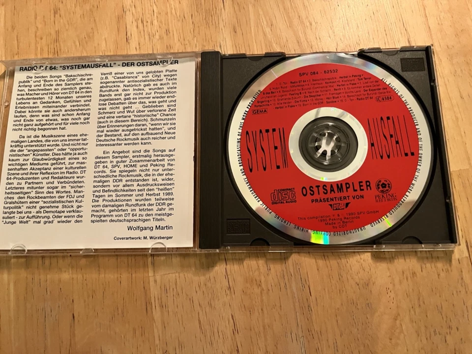 Systemausfall - Ostsampler Compilation, SPV 084-62532, 1990, CD - Bild 2 von 3