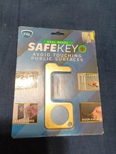 Safe Key No Touch Germ Protection Brass Multi-Purpose iHip Door Opener Lot of 6