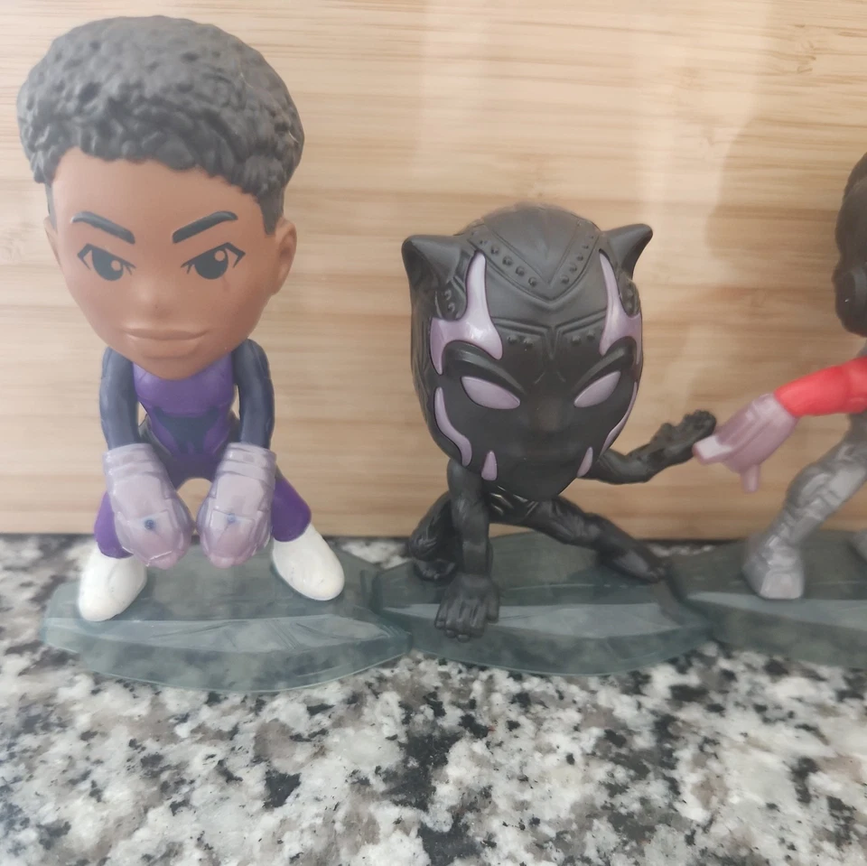 McDonalds Happy Meal 2022 lote de 7 juguetes Wakanda Forever Black Panther Foto 3 de 4