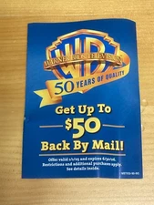 WARNER BROS TELEVISION 50 YEARS OF QUALITY - 2005 MAIL IN REBATE OFFER BOOKLET