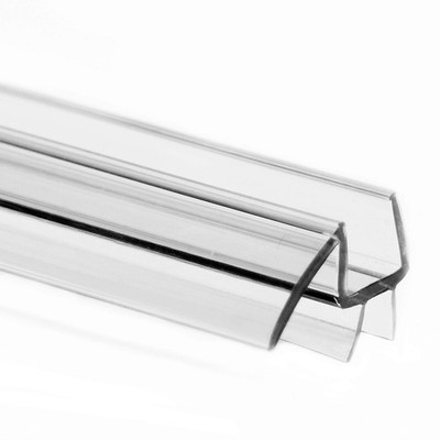 Shower Door Bottom Seal with Drip Rail for 3/8'' (10Mm) Thick Glass, 36'' Long Swe