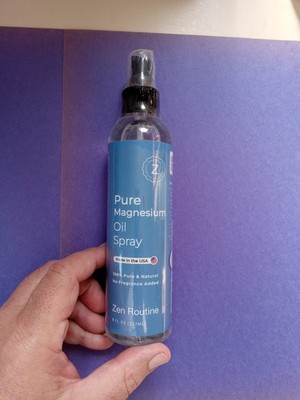 Zen Routine Pure Magnesium Oil Spray - 8 fl oz. NEW SEALED 