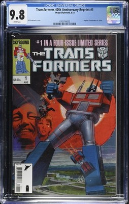 Transformers 40th Anniversary Reprint #1 Bill Sienkiewicz Cover CGC 9.8