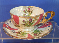 Vintage Iridescent Reticulated Teacup & Sauce...