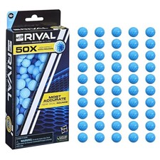NERF Rival 50 Accu-Round Refill Pack  Blue High-Impact Foam Ammo, Precision...