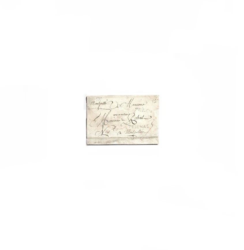 6 letras plegadas preestampladas de 1735-1815 Francia e Italia (Est. $300,00) Foto 4 de 4