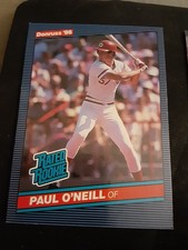 Donruss 1986 Rated Rookie Paul O'Neill #37 Cincinnati Reds MLB Baseball Card. rookie card picture
