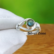 Labradorite Ring  925 Sterling Silver  Vintage Ring  Women's Ring  SZ 5-13