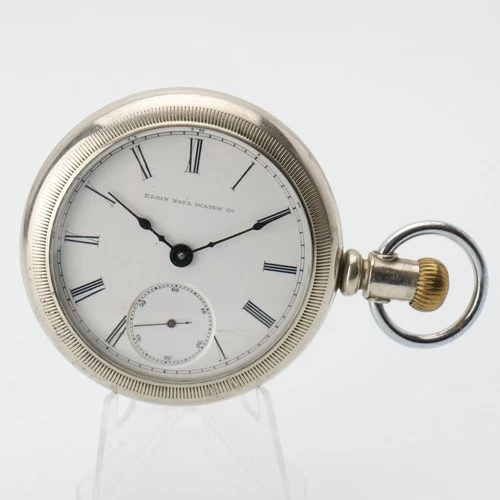 1886 ANTIQUE ELGIN 18s GRADE 10 MODEL 3 11j POCKET WATCH RUNNING FROM ESTATE