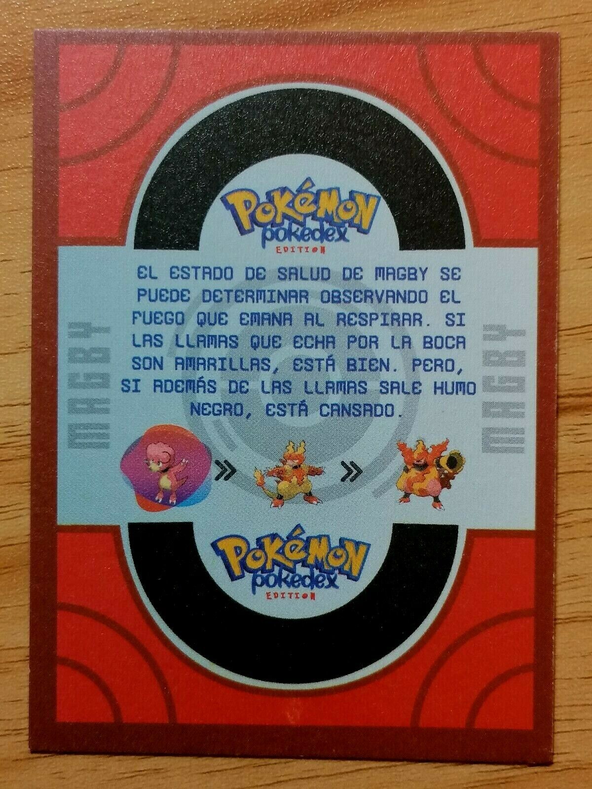 CARD POKEMON POKEDEX EC VOL. II #240 MAGBY 2023 Johto PERU South America