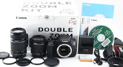 Canon EOS kiss X6i / EOS Rebel T4i mit Double Lens Kit Kamera [Near Mint] #21...