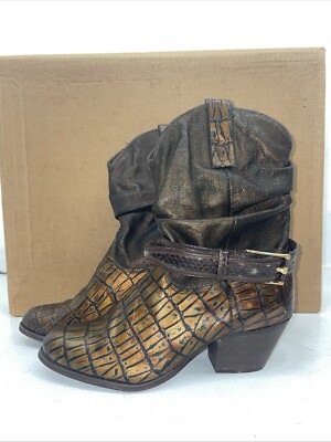 New Women s Brown Kenny Roger s Cowboy Boots. 40524 6.5 6 1/2 M. 18-7