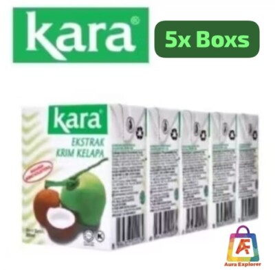 Kara Santan Kelapa / Kara Coconut Milk 200ml x 5 boxs