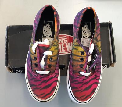 4130/5 Schuh VANS 1966 Off The Wall Rainbow Tiger Black Sportschuhe Skateboard