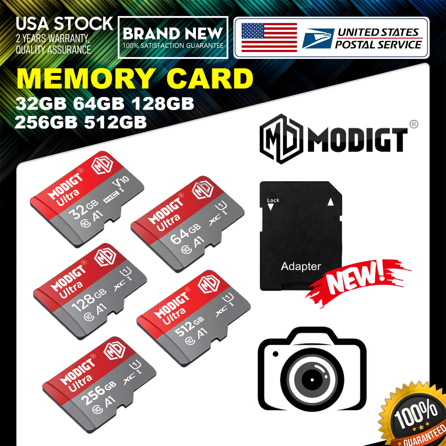 Micro SD Card Ultra Memory 32GB 64GB 128GB 256GB 512GB Class 10 TF Smartphones