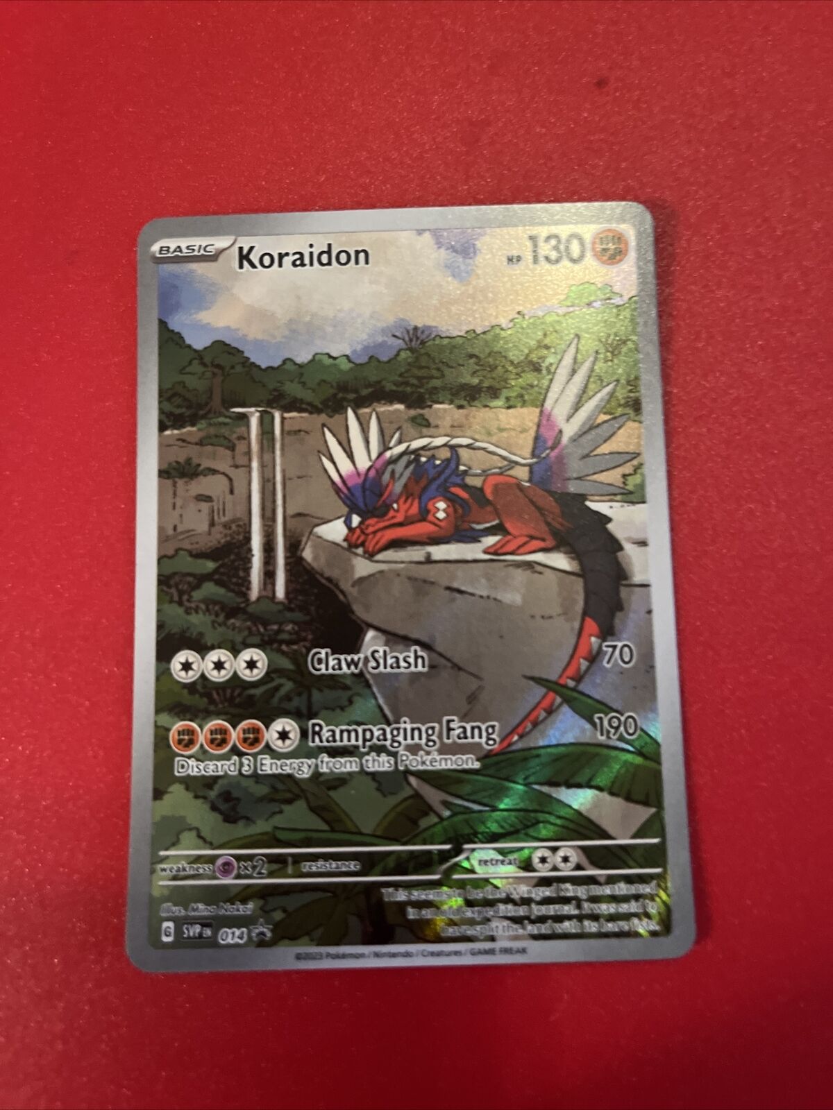 Miraidon & Koraidon - Scarlet & Violet - SVP013 - SVP014 - Black Star Promo  Pokemon Card Lot - Illustrator Holo Foil