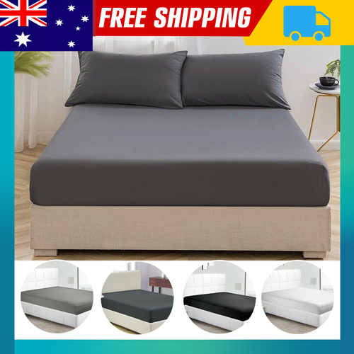 2200TC Ultra Soft Hotel Fitted Sheet Single KS Double Queen Super king