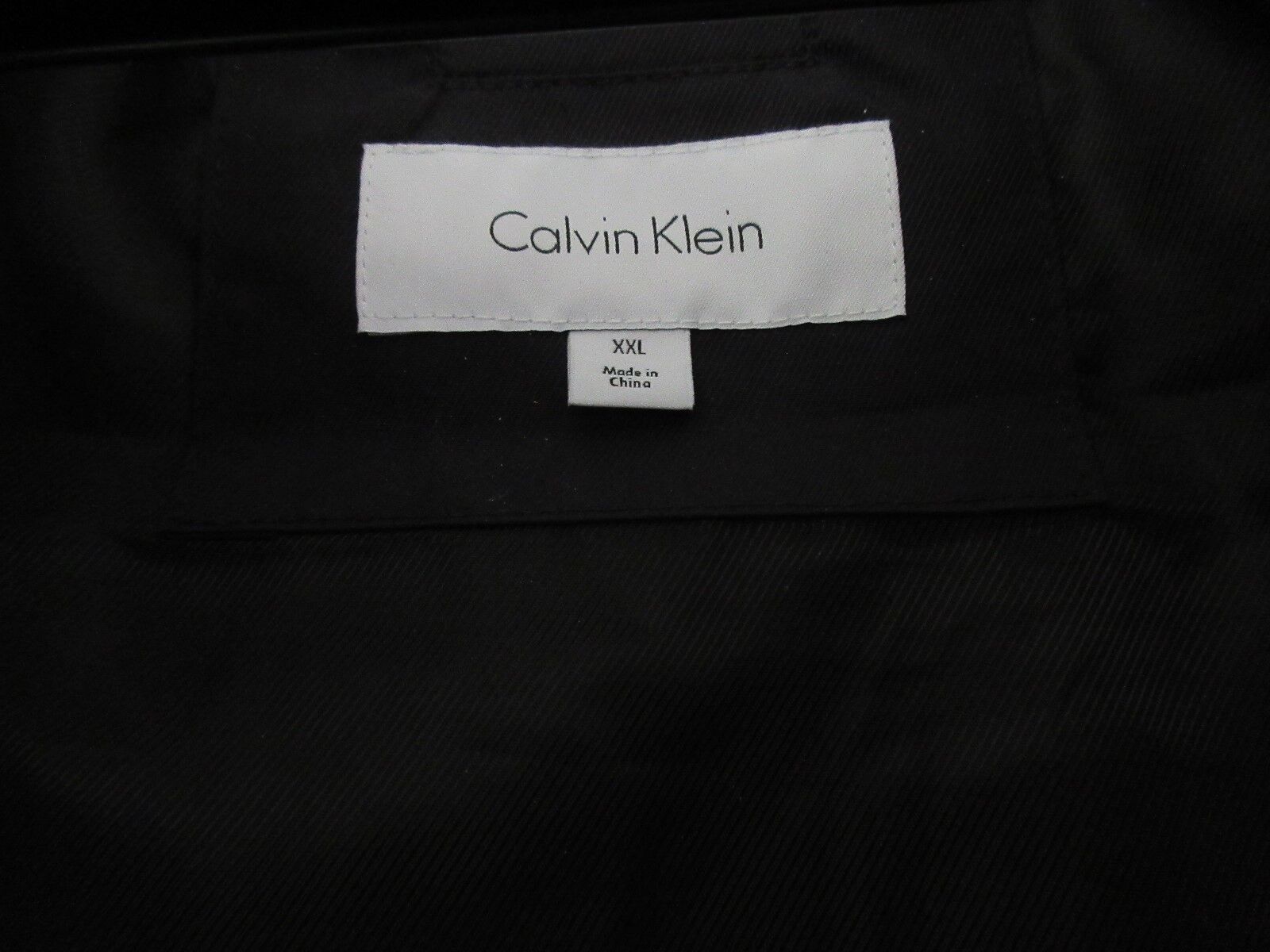 Calvin Klein , Mens Black Full Zipper Jacket , XXL, RN# 36543 CA# 50900 ...