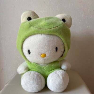 frog costume hello kitty Plush Doll big and cute | eBay