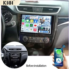 8+256G Android13 for Nissan Xtrail Qashqai Rogue 2013-17 Car Radio Stereo GPS