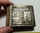 Vintage Letterpress Printing Block Admiracion Foamy Shampoo 39¢ Advertising