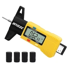 Tire Tread Depth Gauge 3 Modes Digital Tire Depth Gauge-Fractional Inch Decim...