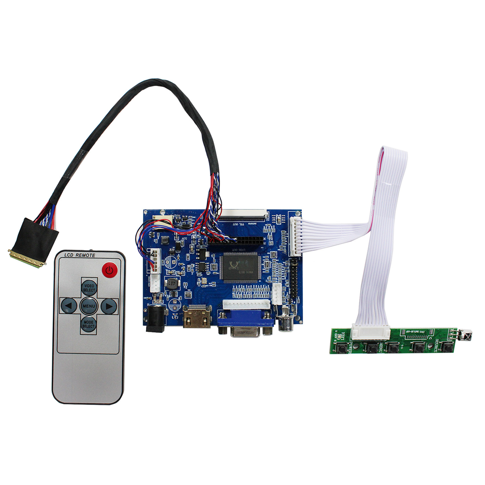 HD VGA 2AV LCD Board Work With 10.1inch 1280x800 B101EW05  LP101WX1 HSD101PWW1