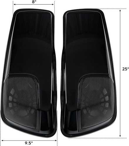 5" X 7" Saddlebag Speaker Lids W/Grills Fit for Harley Touring FLT FLHT FLHTCU F - Picture 3 of 7