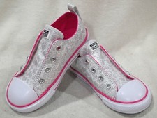 Converse CTAS Simple Slip OX Silver/Pink Toddler Girl's Sneakers - Size 5 NWB