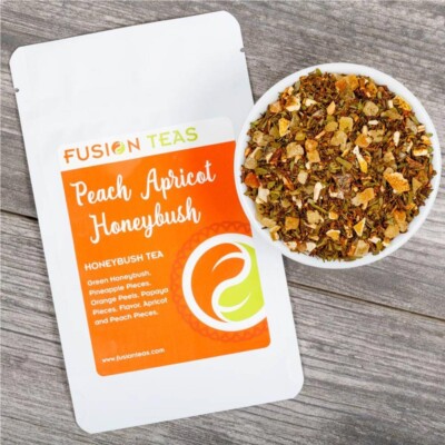 Peach Apricot Green Honeybush - Premium Loose Leaf Herbal Tea - Fusion Teas