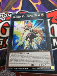 Yugioh Number S0 Utopic Zexal Macr Ense2 Super Rare Nm Limited Ed Ebay
