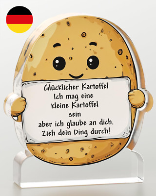 Glücksbringer Kartoffel Deko, Positive Geschenke für Frauen Männer, Prüfung Mutm