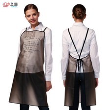 YODEL MODEL mini TRANSLUCENT Hairdresser APRON / Adult Hair Salon Staff Apron