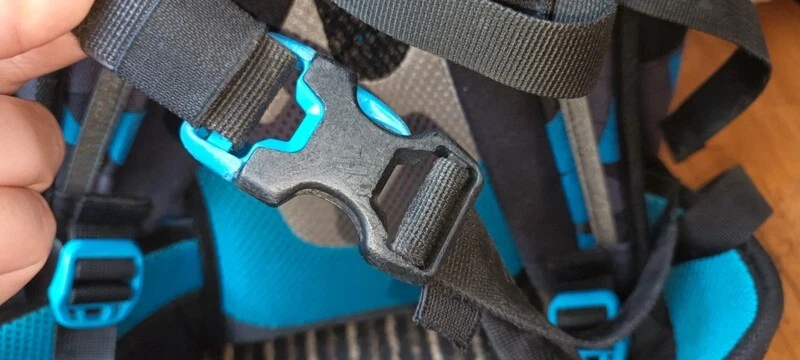 Satch Pack Schulrucksack Blue Triangle / blaue Dreiecke, gebraucht - Bild 4 von 4